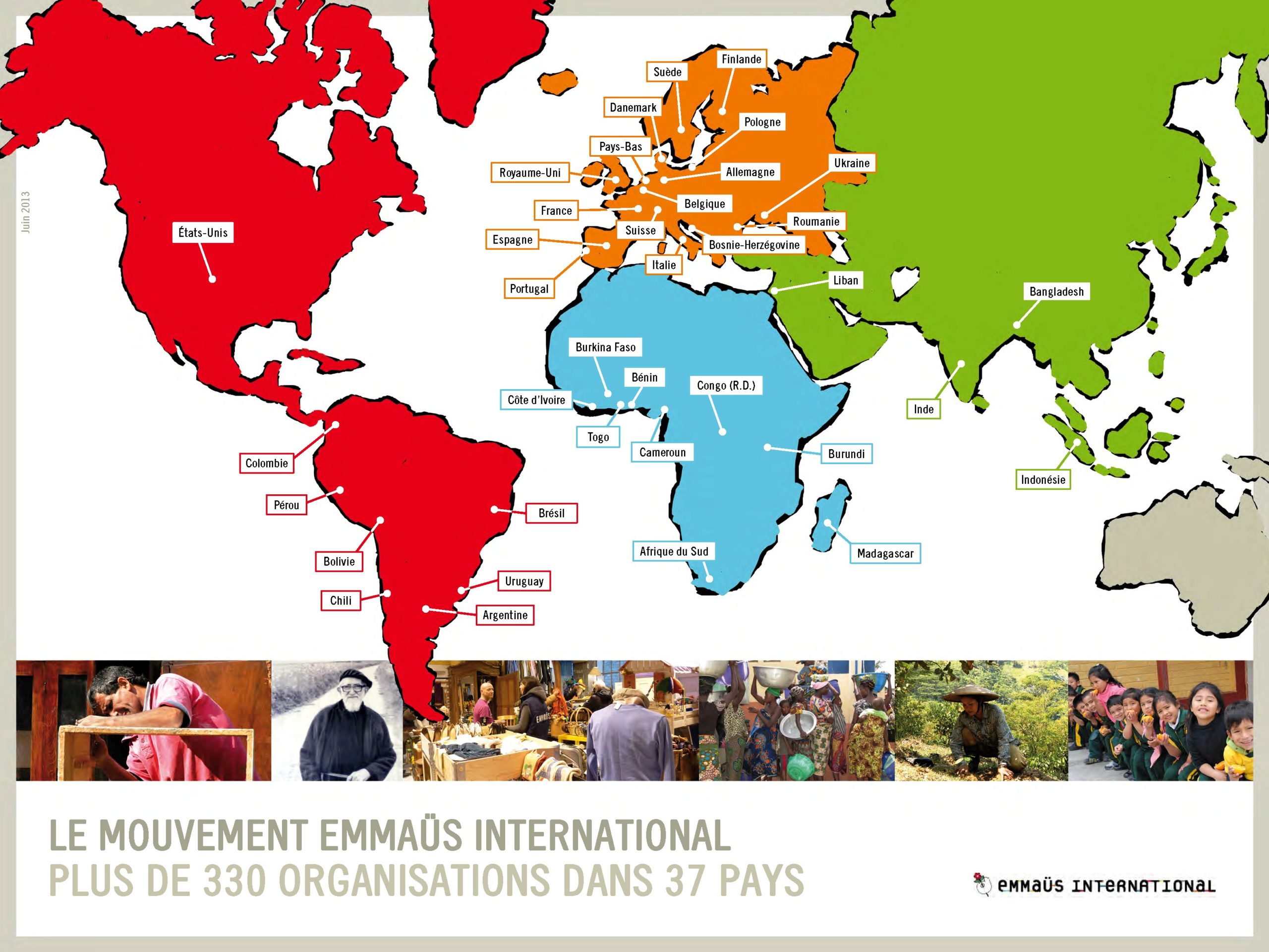 carte monde EI